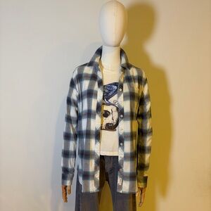 NWT Weatherproof Vintage Plaid Flannel Comfort Stretch Shirt Sz M